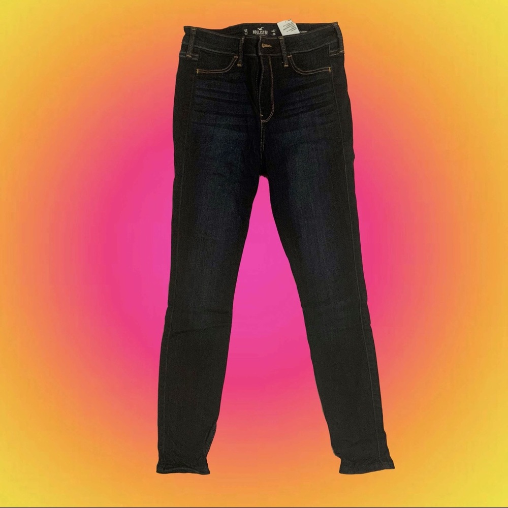 Hollister Dark Wash High Rise Jeggings